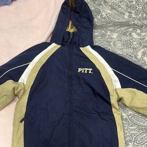 Pitt Navy and Gold Hooded Jacket